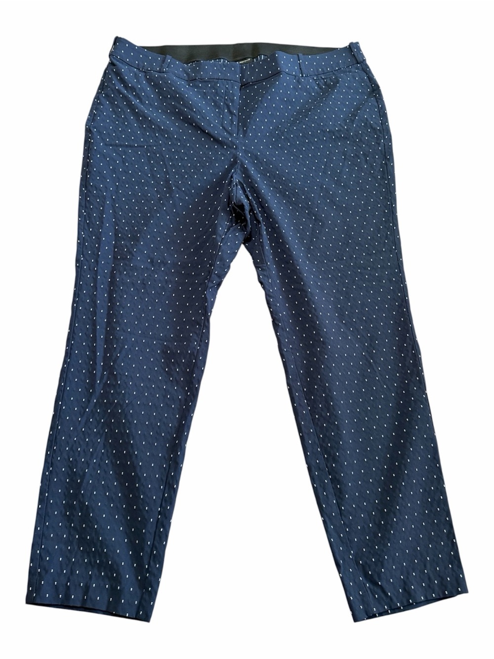 Navy Microdot Dress Pants Women’s Plus Size 22 Stretch Business Casual Office